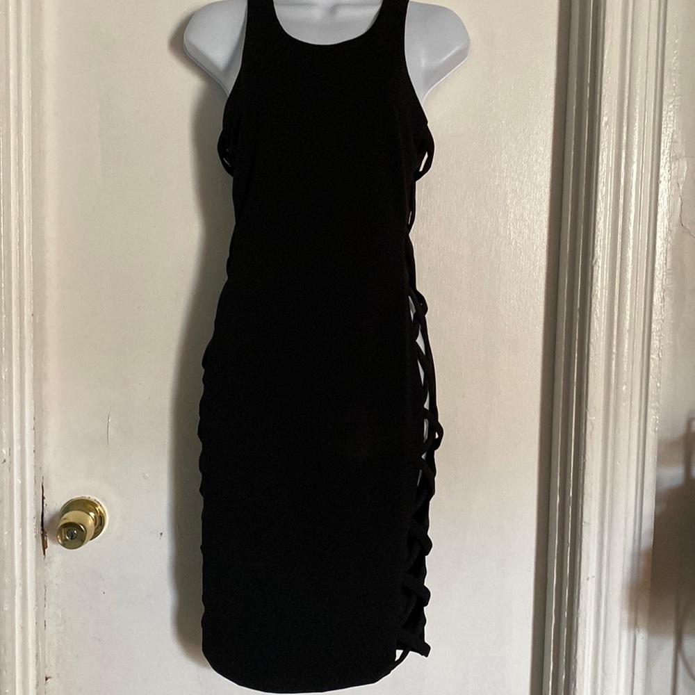 Sexy Cut Out Black Dress